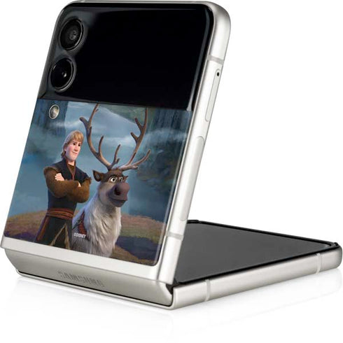 Disney Frozen II Kristoff and Sven Galaxy Z Flip3 5G Skin